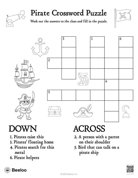 Pirate's plunder Crossword Clue .